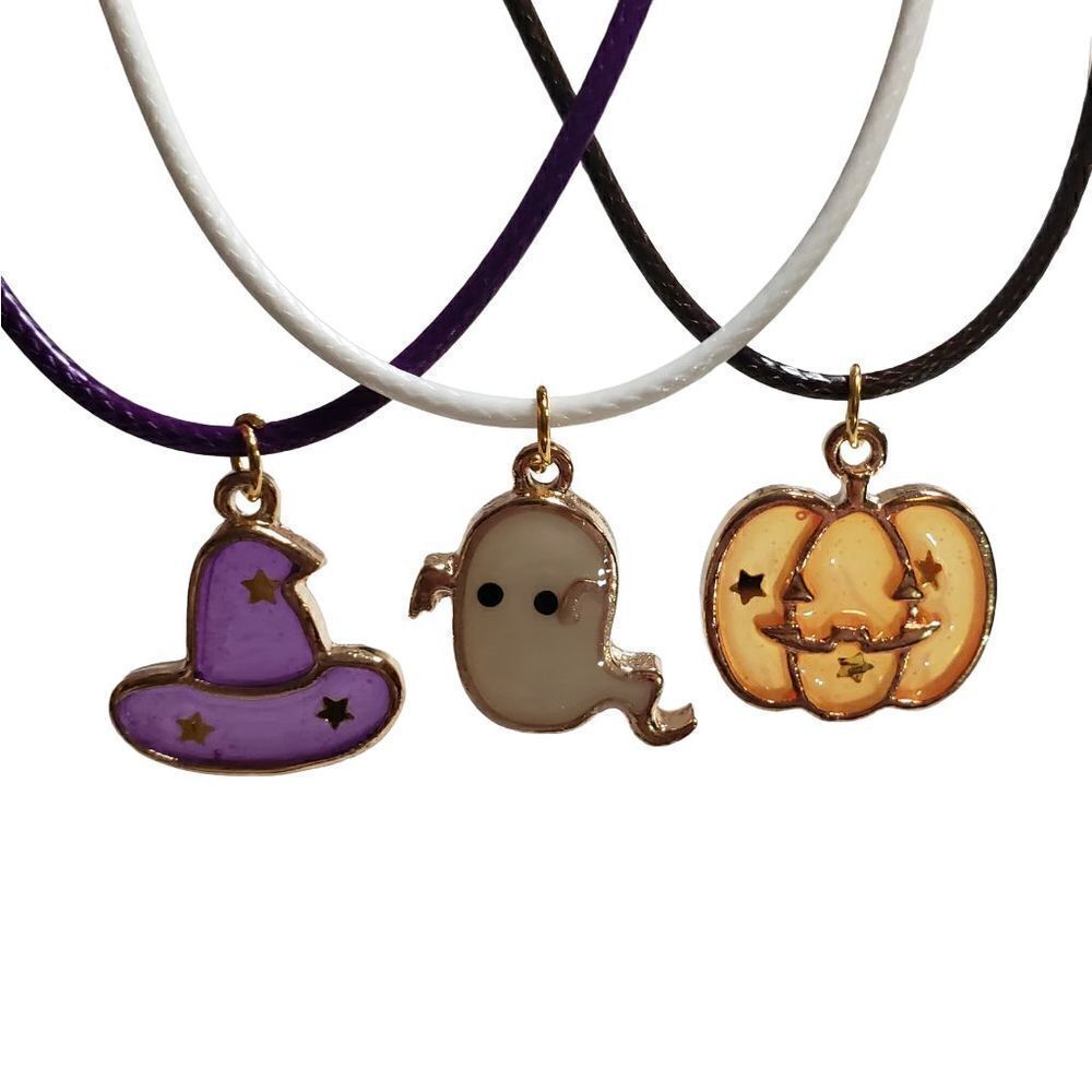 Halloween charm necklace set 18"